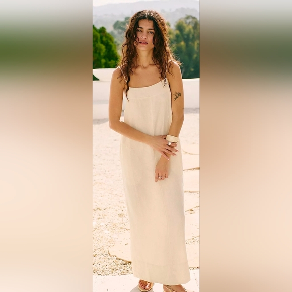 Free People Aspen Linen Maxi Dress - Picture 4 of 5